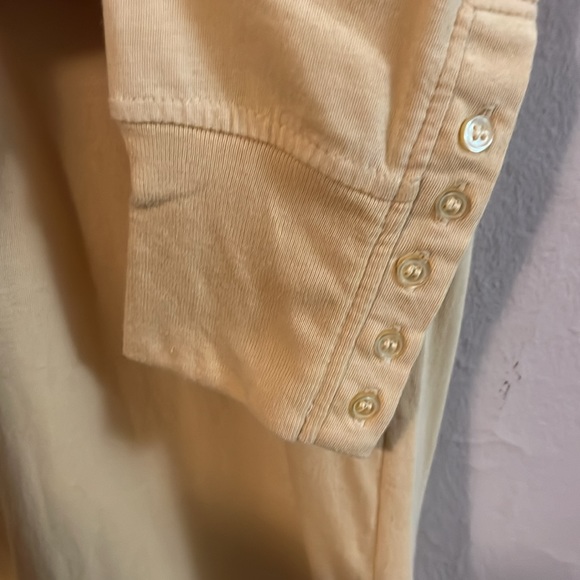 Urban Behavior 3/4 Sleeve Yellow Button Henley S - Picture 4 of 12